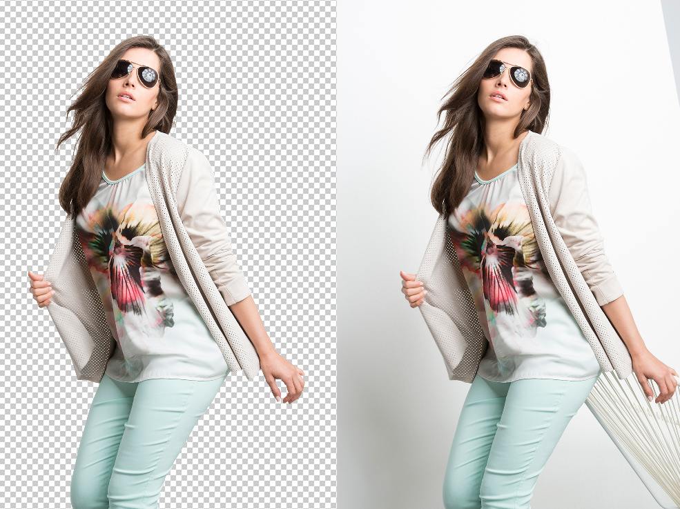 detourage photos model